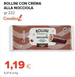 Tigre Consilia rollini con crema alla nocciola offerta