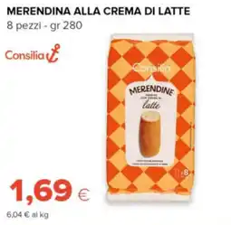 Tigre Consilia merendina alla crema di latte offerta