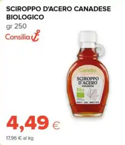 Tigre Consilia sciroppo d'acero canadese biologico offerta