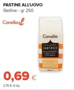 Tigre Consilia pastine all'uovo stelline offerta