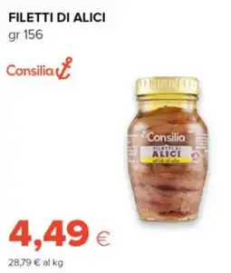 Tigre Consilia filetti di alici offerta