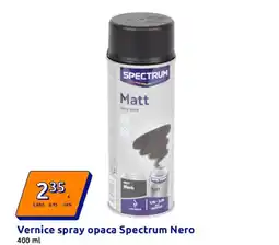 Action Vernice spray opaca Spectrum Nero offerta