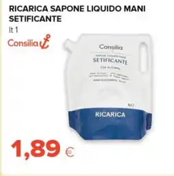 Tigre Consilia ricarica sapone liquido mani setificante offerta