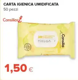 Tigre Consilia carta igienica umidificata 50 pezzi offerta