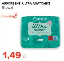 Tigre Consilia assorbenti ultra anatomici 18 pezzi offerta
