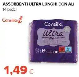 Tigre Consilia assorbenti ultra lunghi con ali 14 pezzi offerta