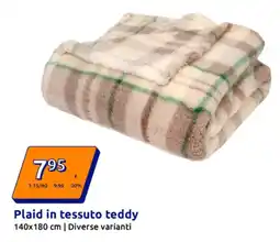 Action Plaid in tessuto teddy offerta