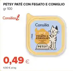 Tigre Consilia petsy paté con fegato e coniglio offerta
