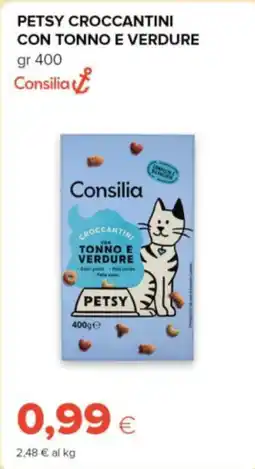 Tigre Consilia petsy croccantini con tonno e verdure offerta