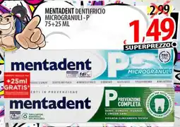Il Genio Supermercato Mentadent dentifricio microgranuli-p offerta