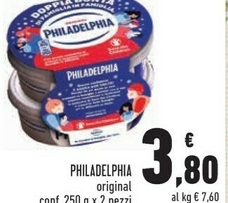 Conad Philadelphia classico 250 g(ml) offerta