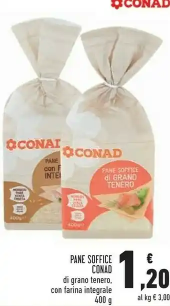 Conad Conad - il pane soffice di grano tenero 400 g(ml) offerta