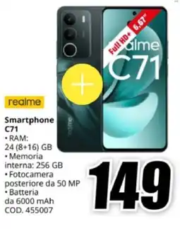 MediaWorld realme Smartphone C71 offerta