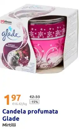 Action Candela profumata Glade Mirtilli offerta