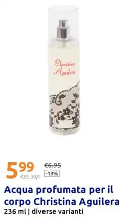 Action Acqua profumata per il corpo CHRISTINA AGUILERA offerta
