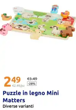 Action Puzzle in legno Mini Matters offerta