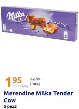Action Merendine Milka Tender Cow offerta