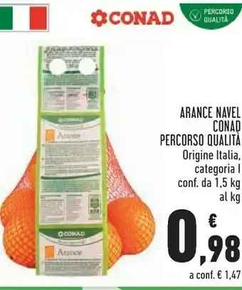 Conad Conad arance navel percorso qualità offerta
