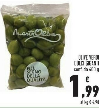 Conad Olive verdi dolci giganti offerta