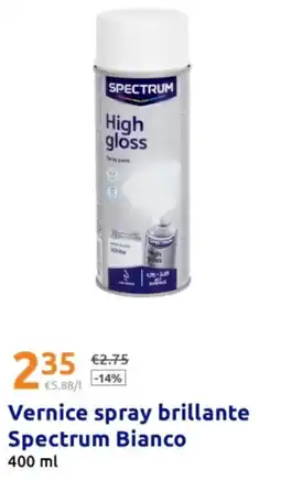 Action Vernice spray brillante Spectrum Bianco offerta