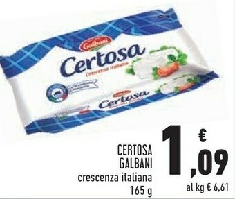 Conad Certosa crescenza 165 g(ml) offerta