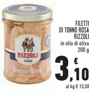 Conad Filetti di tonno rosa in olio d'oliva 200 g(ml) offerta