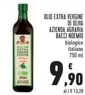 Conad Azienda agraria bacci noemio - olio extra vergine di oliva biologico italiano 750 g(ml) offerta