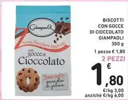 Spazio Conad Biscotti con gocce di cioccolato GIAMPAOLI offerta