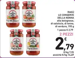 Spazio Conad Ragù LE CONSERVE DELLA NONNA offerta