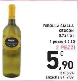 Spazio Conad Ribolla gialla CESCON offerta