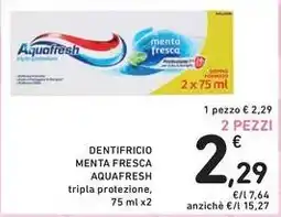 Spazio Conad Dentifricio menta fresca AQUAFRESH offerta