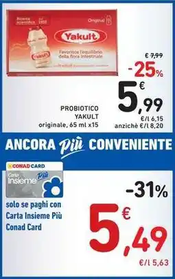 Spazio Conad Probiotico YAKULT offerta