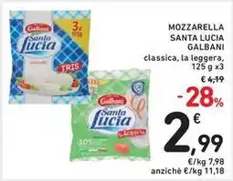 Spazio Conad Mozzarella santa lucia GALBANI offerta