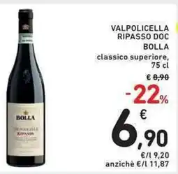 Spazio Conad Valpolicella ripasso DOC BOLLA offerta