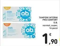 Spazio Conad Tamponi interni pro comfort O.B. offerta