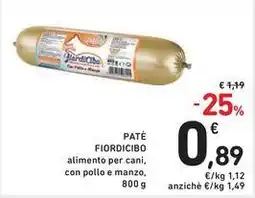 Spazio Conad Pate FIORDICIBO offerta