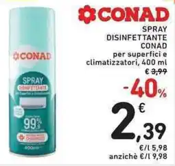 Spazio Conad Spray disinfettante CONAD offerta