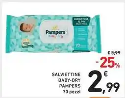 Spazio Conad Salviettine baby-dry PAMPERS offerta