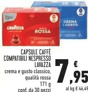 Conad Capsule caffe compatibili nespresso 171 g offerta