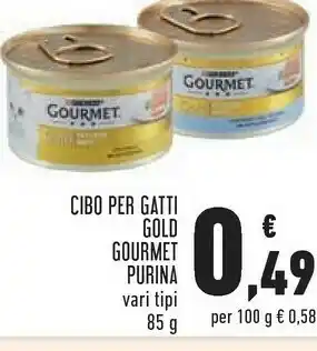 Conad Gourmet purina cibo per gatti offerta