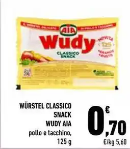 Conad City Würstel classico snack wudy AIA offerta