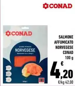 Conad City Salmone affumicato norvegese CONAD offerta