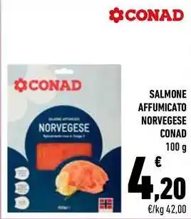 Conad City Salmone affumicato norvegese CONAD offerta