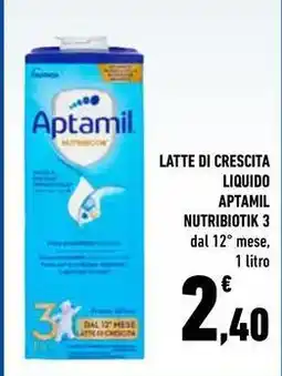 Conad City Latte di crescita liquido aptamil nutribiotik 3 offerta