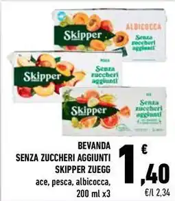 Conad City Bevanda senza zuccheri aggiunti SKIPPER ZUEGG offerta