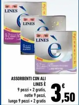 Conad City Assorbenti con ali LINES È offerta