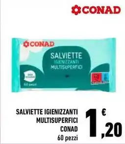 Conad City Salviette igienizzanti multisuperfici CONAD offerta
