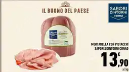 Conad City Mortadella con pistacchi SAPORI&DINTORNI CONAD offerta
