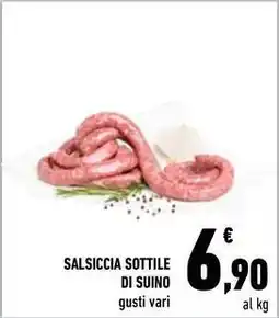 Conad City Salsiccia sottile di suino offerta