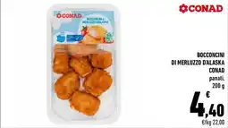 Conad City Bocconcini di merluzzo d'alaska CONAD offerta
